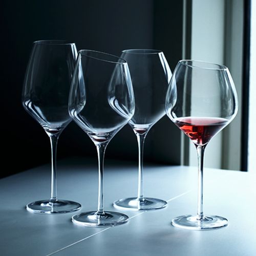 欧式斜口红酒杯玻璃高脚杯 葡萄酒杯洋酒杯礼盒红酒杯套装